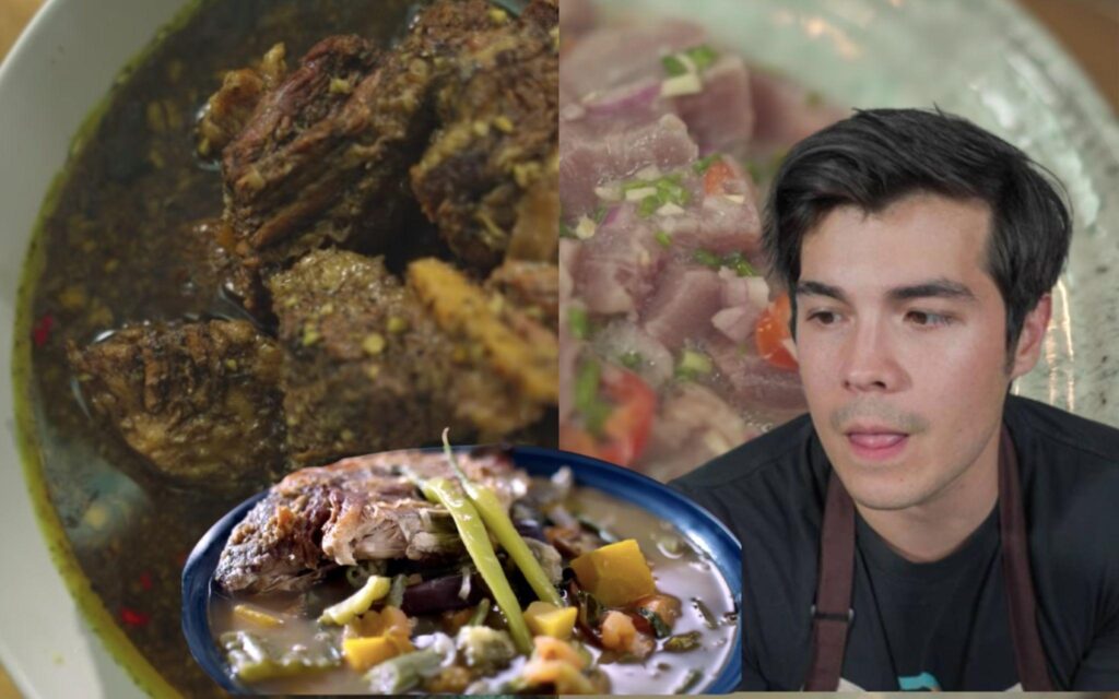 Here are five quintessential recipes from the channel of Erwan Heussaff that perfectly encapsulate what it means to be a Filipino, one dish at a time | Photos from Erwan Heussaff/Instagram and FEATr