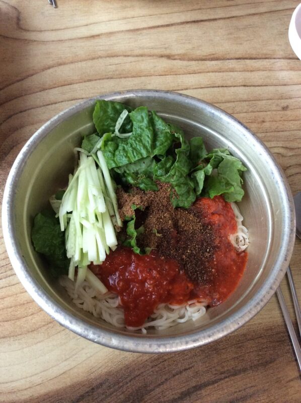 Bibim Guksu spicy cold Korean noodle recipe