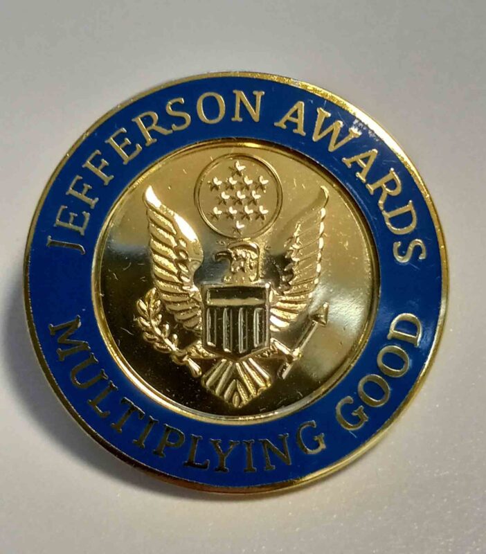 The Jefferson Awards medal.