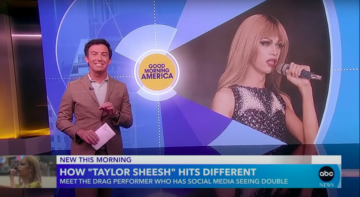 Taylor Sheesh, the Filipino Taylor Swift drag queen, wakes up ‘Good Morning America’ 