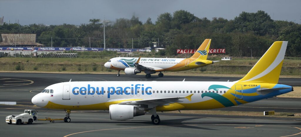Cebu Pacific passenger jets are pictured at the tarmac of Terminal 3 at the Ninoy Aquino International Aiport | File photo by Erik De Castro/Reuters