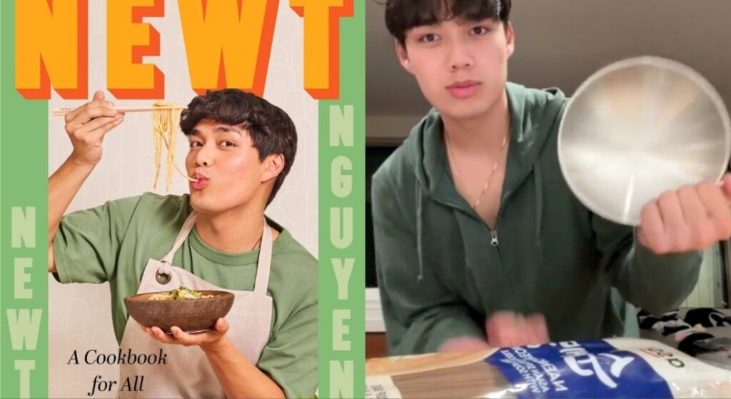 The Newt Nguyen cookbook is practically for all | Photos from milktpapi/Instagram and newt/TikTok