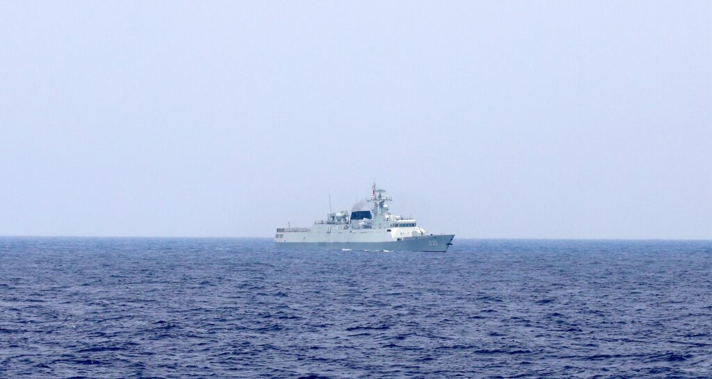 A Chinese navy ship is seen sailing in the South China Sea | File photo by Adrian Portugal/Reuters
