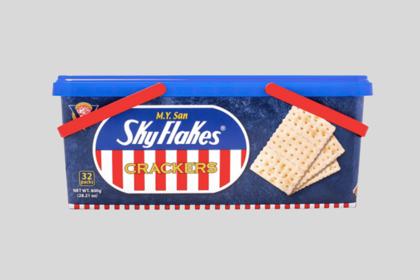 Filipino grocery store products: Sky Flakes Crackers are a blank canvas