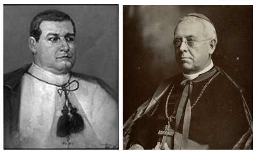At left is Spanish Dominican Bernardino Villa Nozaleda, OP, who was Manila archbishop from 1889 until his resignation in 1902. He was replaced by American Jesuit Jeremiah James Harty SJ, who served as Manila archbishop from 1903 to 1916. PHOTO FROM WIKIPEDIA