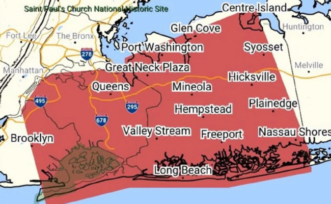 NYC flood map