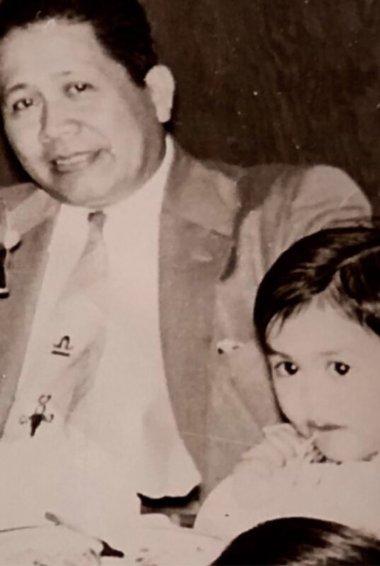 The author as a young boy with his father Emil Guillermo Sr. | Photo courtesy of Emil Guillermo