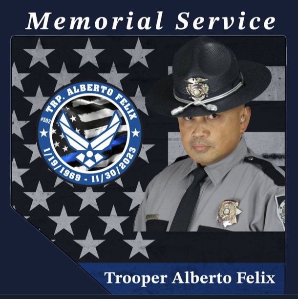 Headshot of Alberto Felix with stars of the US Flag 