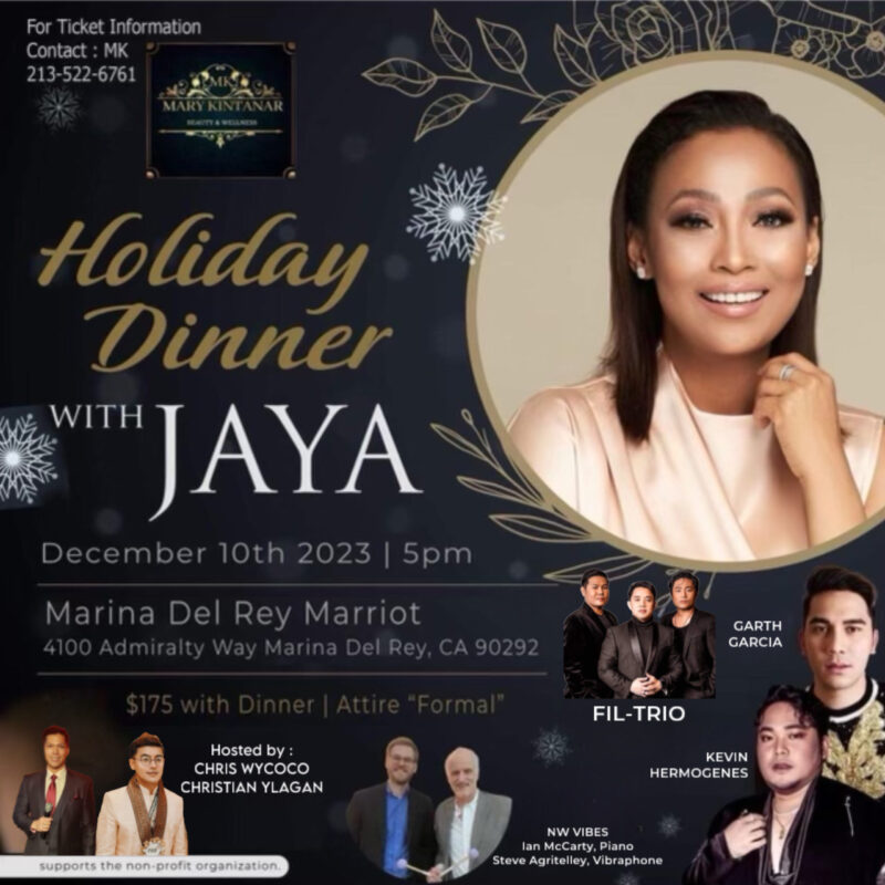 JAYA and other performers featured on a flyer