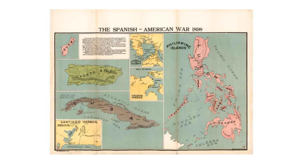 Old map showing the Philippine archipelago