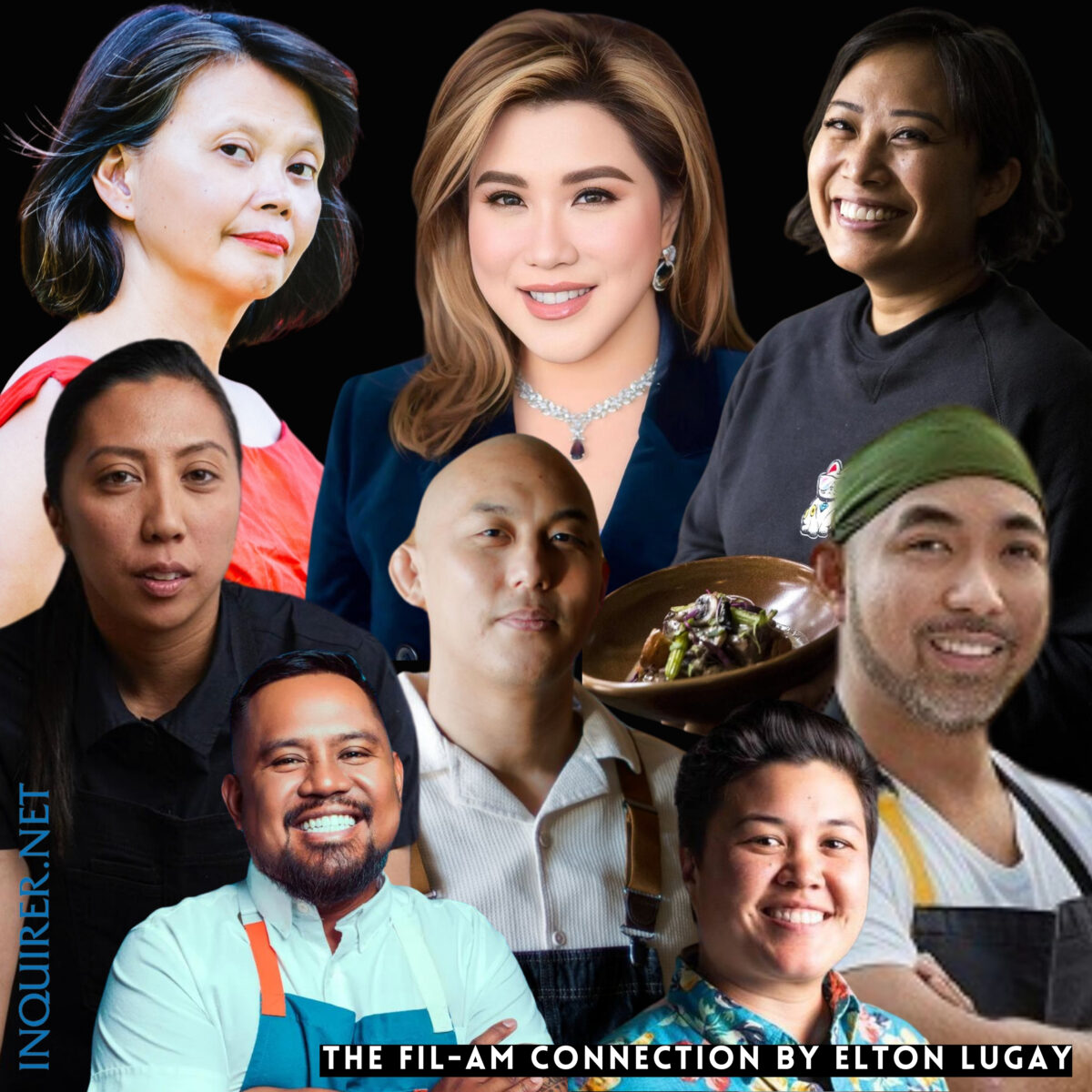 Collage of Fil-Am achievers