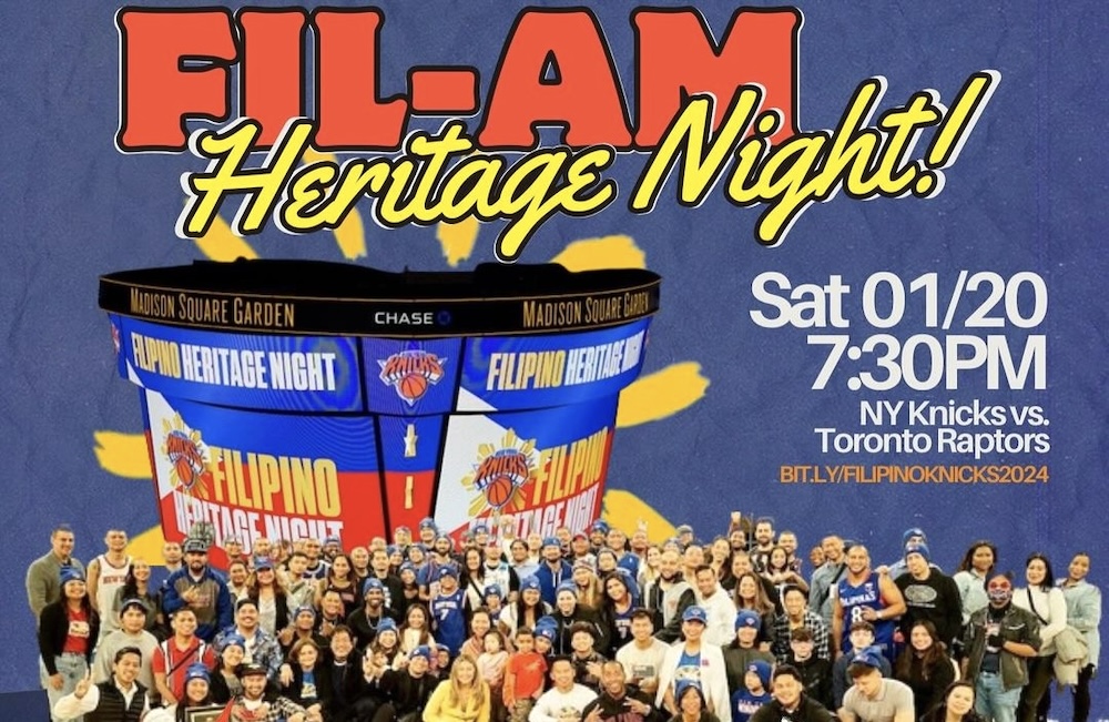 NY Knicks faces off with Toronto Raptors at their Filipino American Heritage Night at The Garden