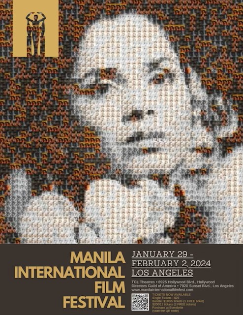 Black & white poster featuring the face of Hilda Koronel