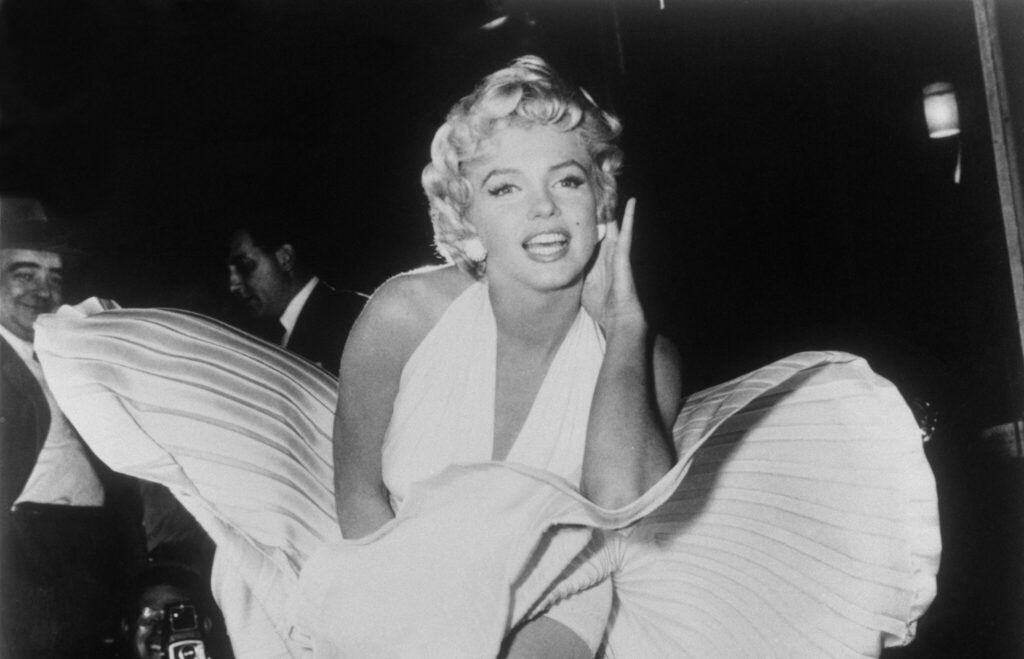 Marilyn Monroe in iconic white dress