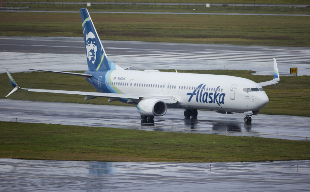 Alaska plane on tarmac