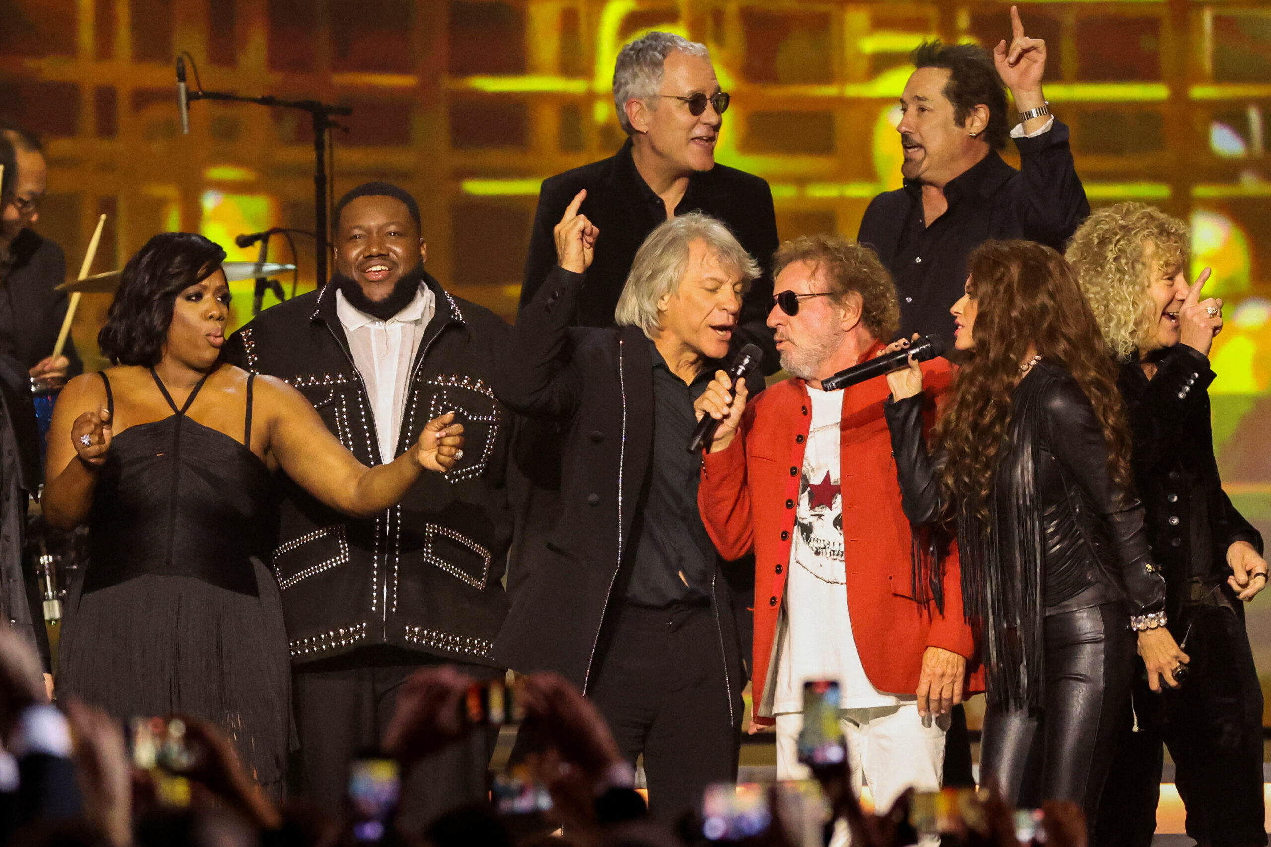 Springsteen rocks with Bon Jovi at Grammys weekend tribute