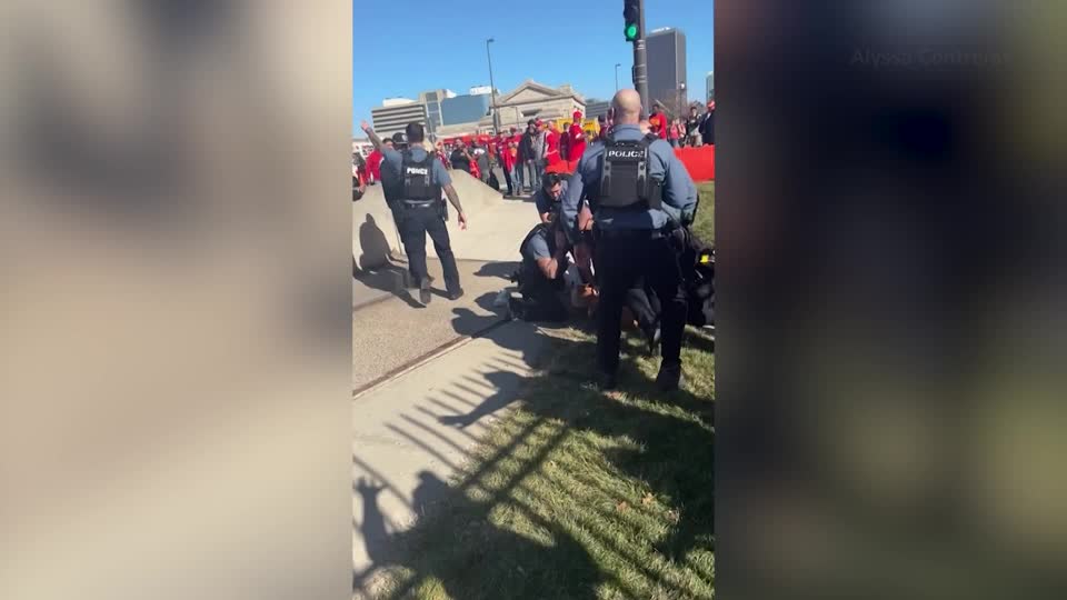Kansas City police detain three after mass shooting at Super Bowl rally