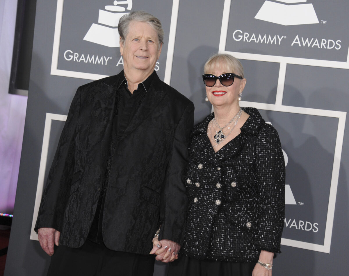 Brian Wilson next to wife