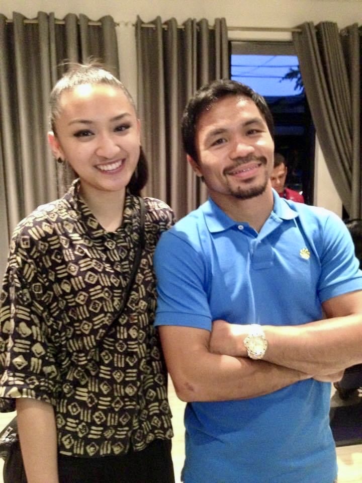 Gail with Manny Pacquiao