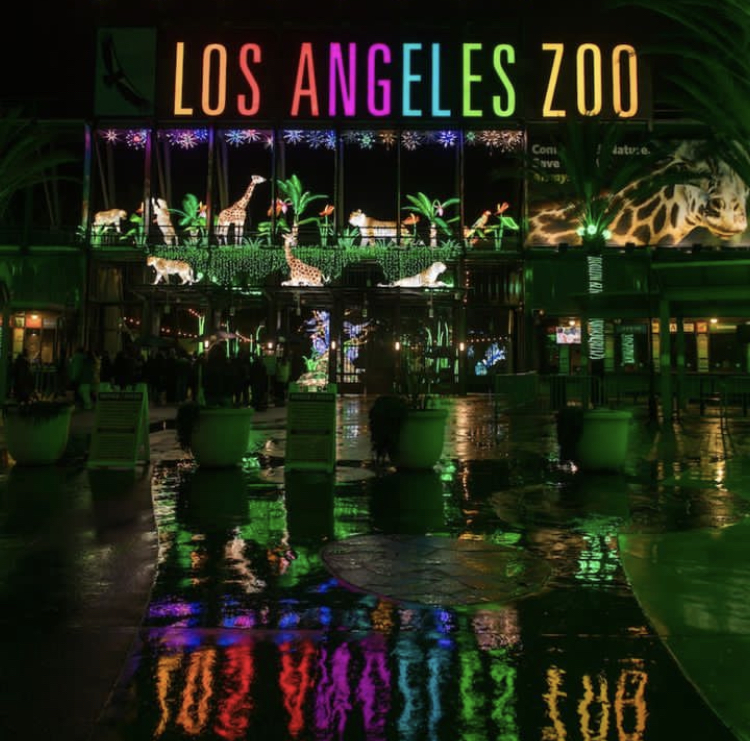 LA Zoo colorful poster