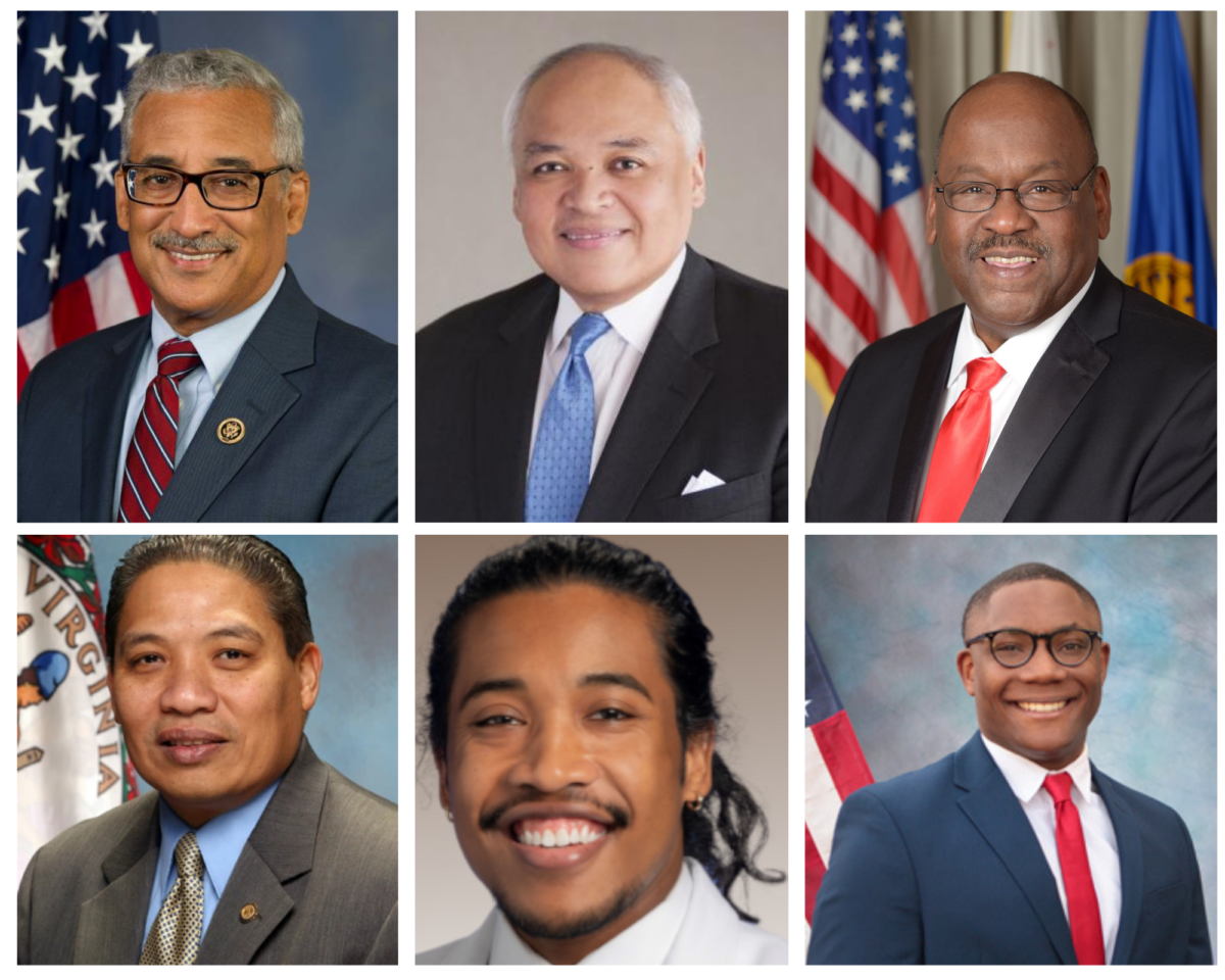 collage of filipino black american political pioneers