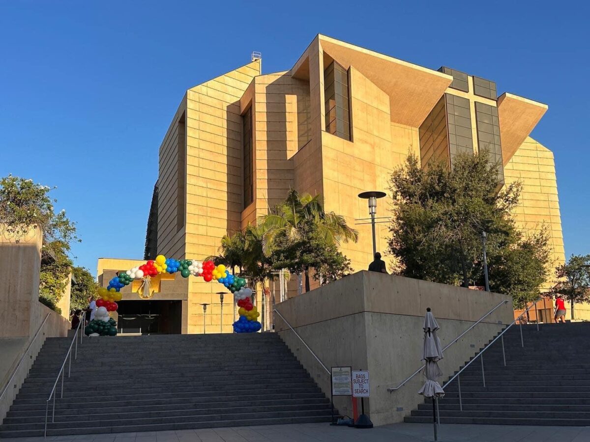 Facade of Archdiocese of LA building