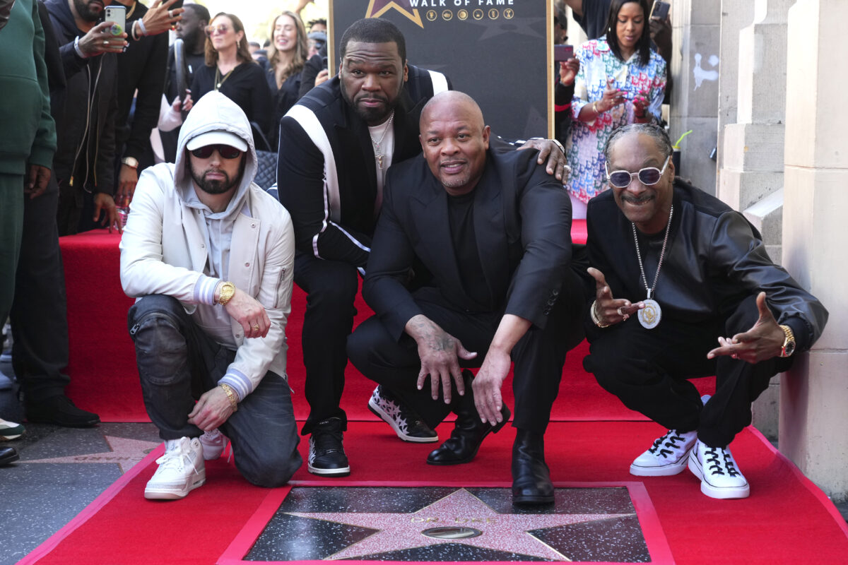 Dr. Dre, Snoop Dogg on red carpet