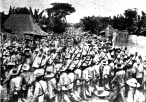 Old photo of Filipino soldiers in Malolos