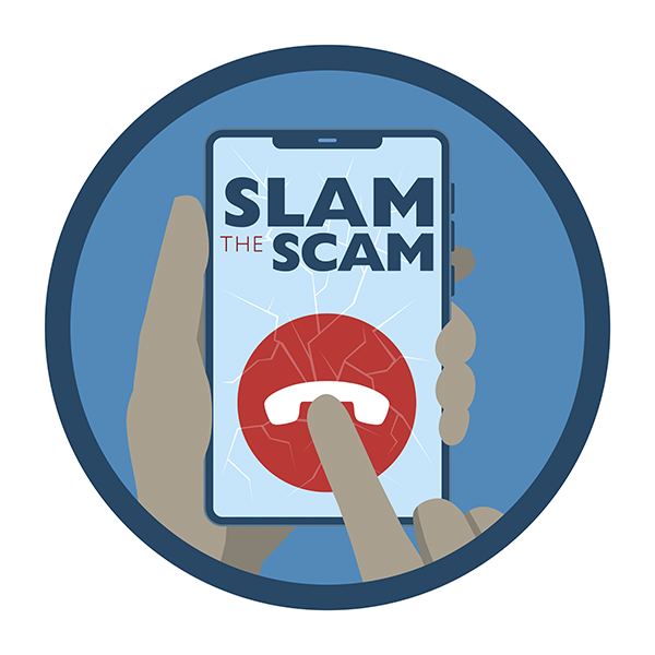 Slam the Scam graphic