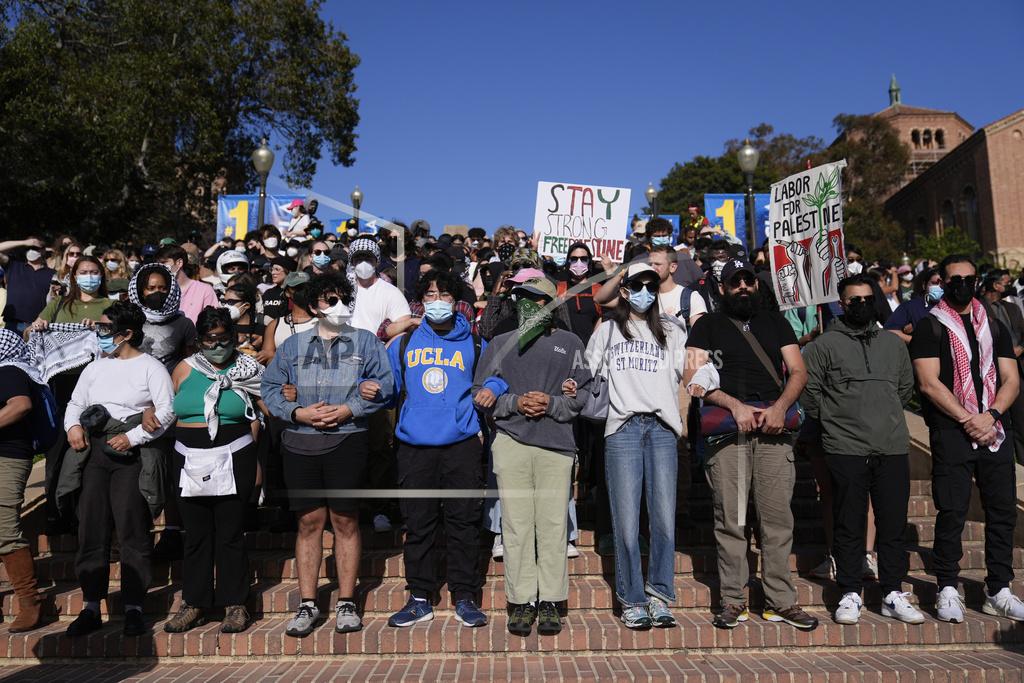 Tension grows on UCLA as police order dispersal of pro-Palestinian gathering