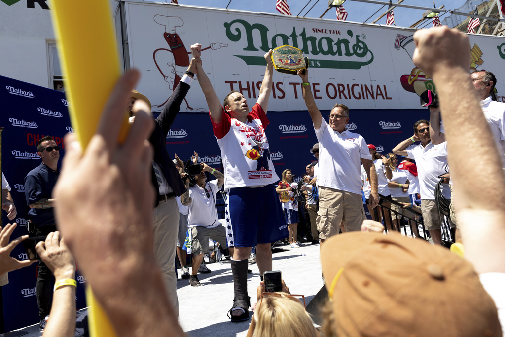 Joey Chestnut 'gutted' to be out of July 4 hot dog eating contest