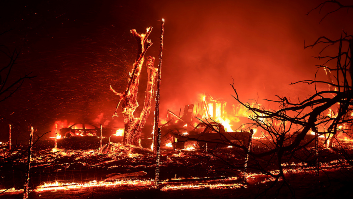 California firefighters continue battling wildfire east of San Francisco