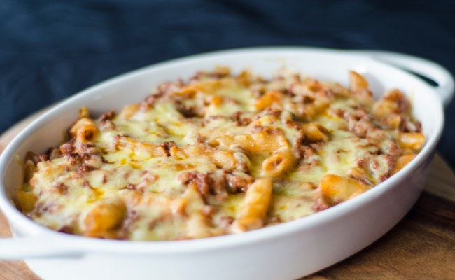 Filipino style mac and cheese