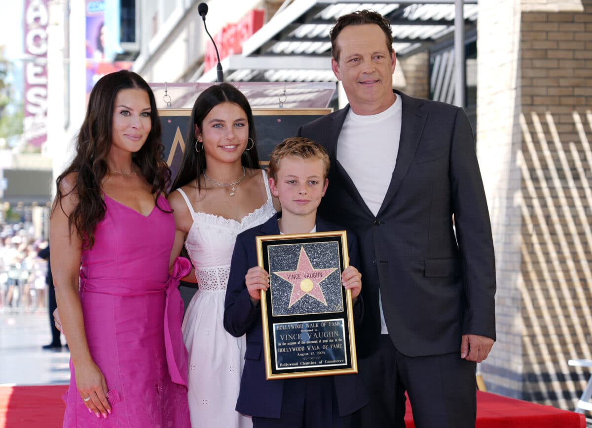 Vince Vaughn and family