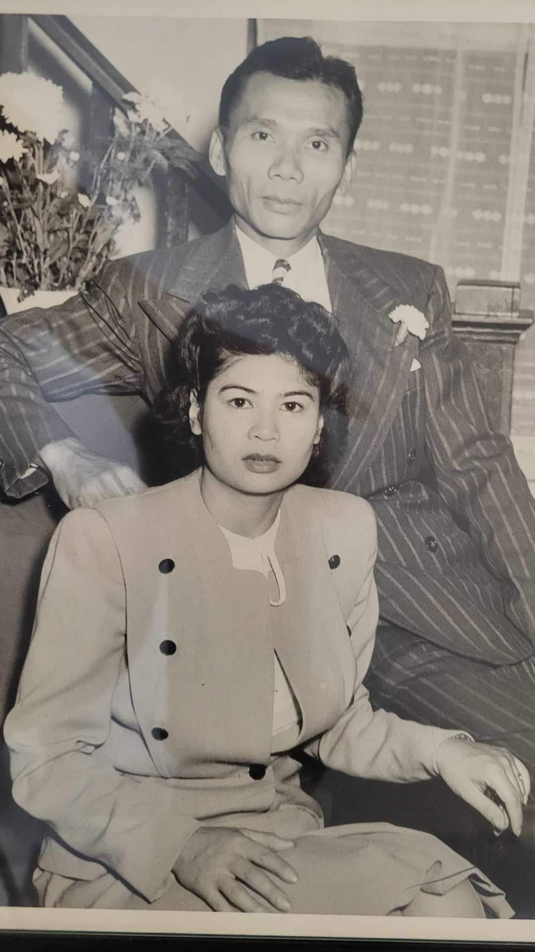 Vangie Paredes with husband Juanito Paredes