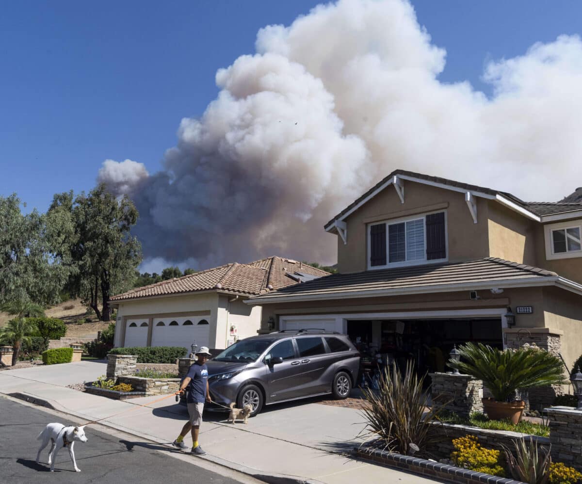 Trabuco Canyon wildfire