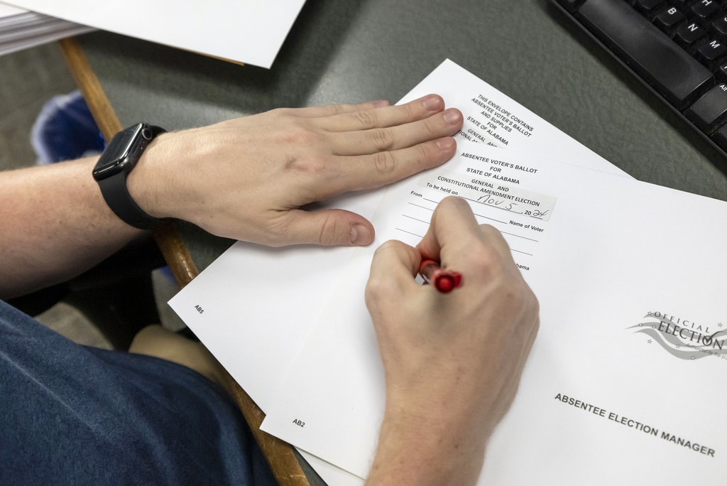 The first general election ballots are going in the mail as the presidential contest nears