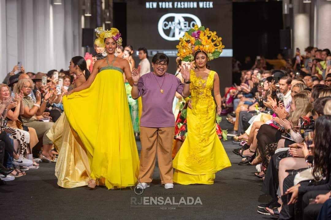 Fil Am designer spotlights Filipino fabrics at NY Fashion Week