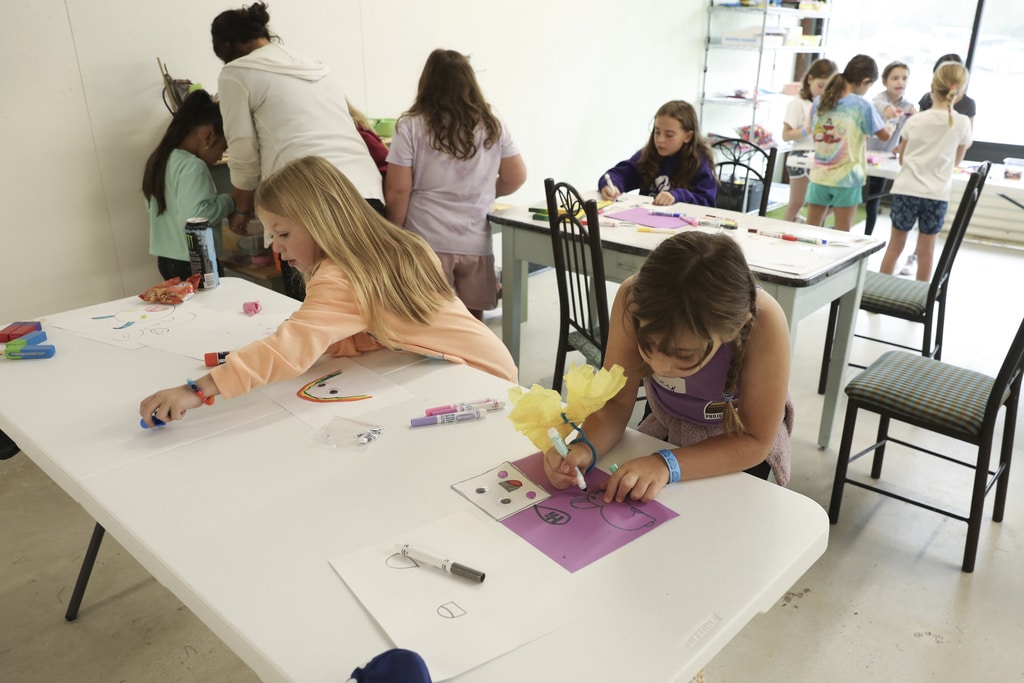 This camp provides a safe space for kids to learn and play after Hurricane Helene