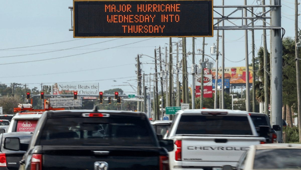 Time to evacuate is running out as Hurricane Milton closes in on Florida