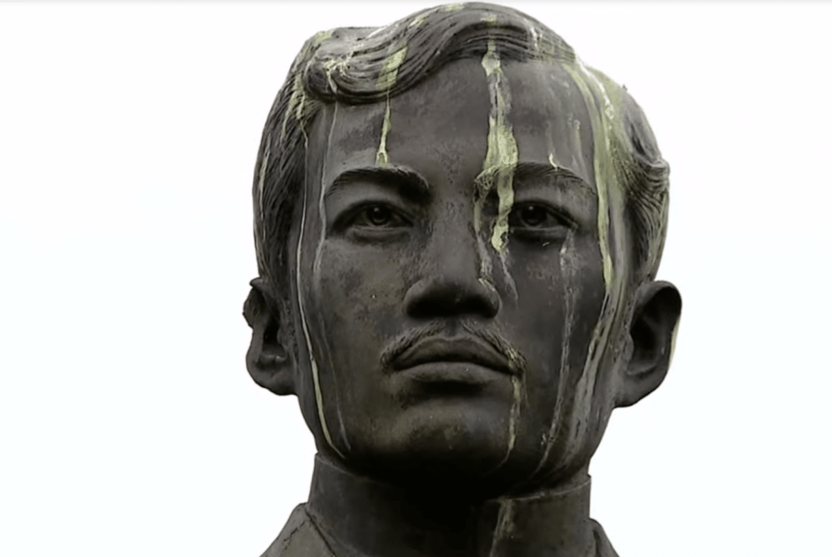 Jose Rizal monumemt vandalism