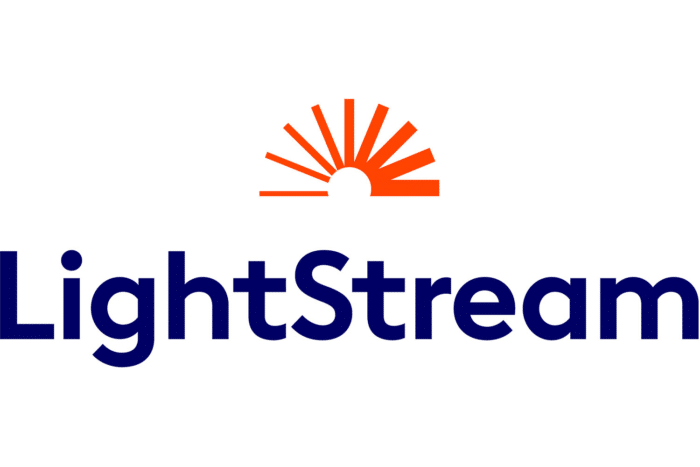 LightStream logo, a personal loan provider specializing in low-interest loans.