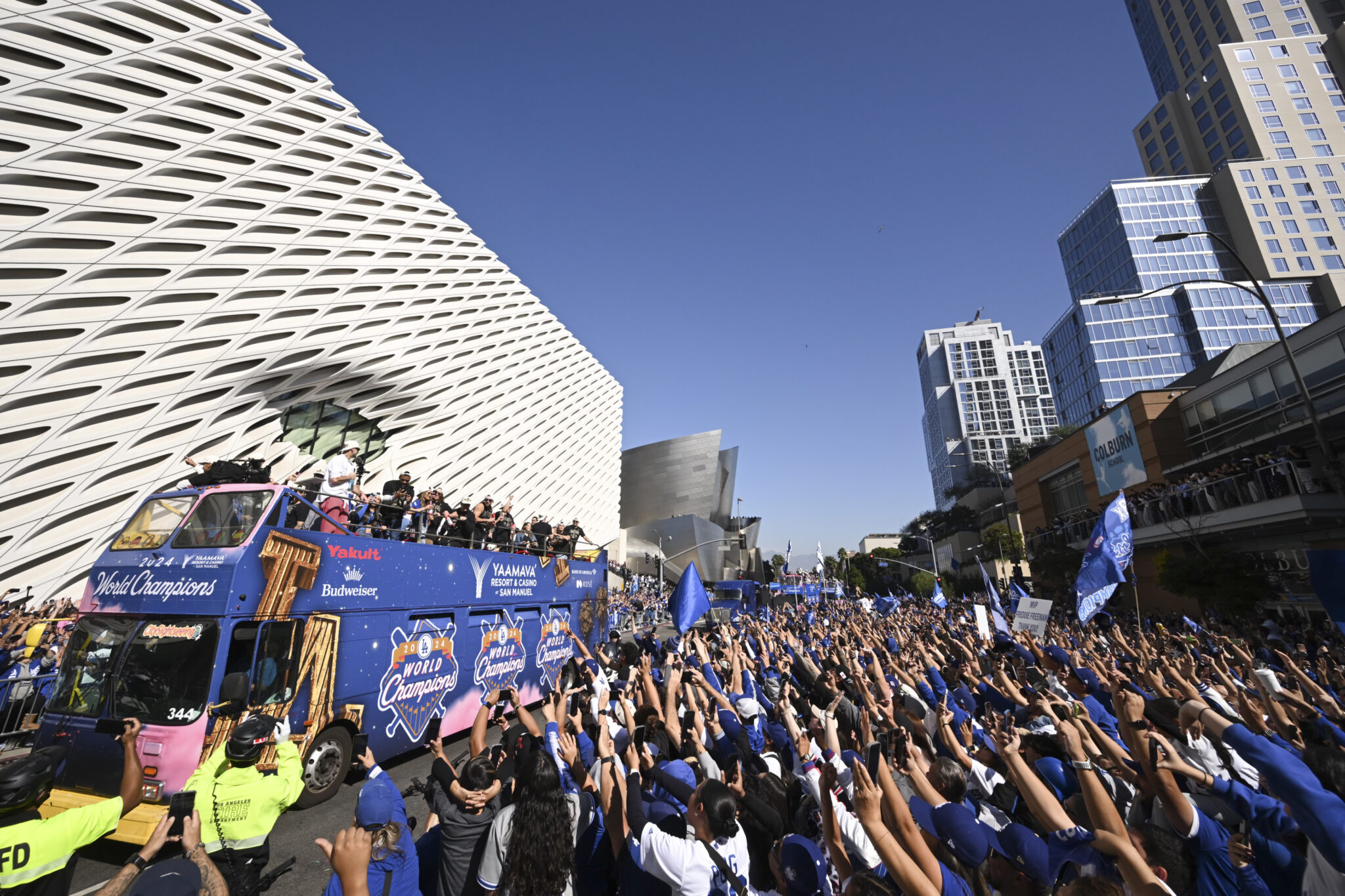 LA celebrates Dodgers' World Series win in massive parade