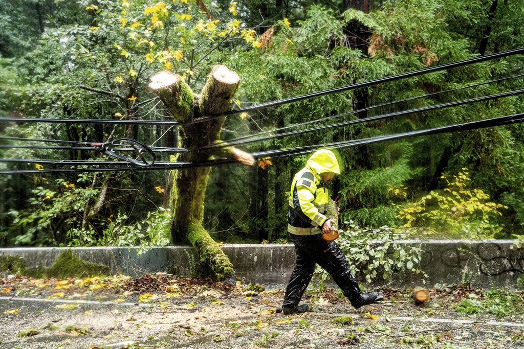 'Bomb cyclone' kills 2 and knocks out power to over half a million homes across the US Northwest