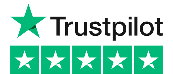 Trustpilot logo with 5-star rating, showcasing positive customer reviews for Accredited Debt Relief.