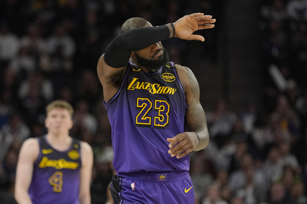 LeBron's jumper is off, and the Lakers are struggling on offense