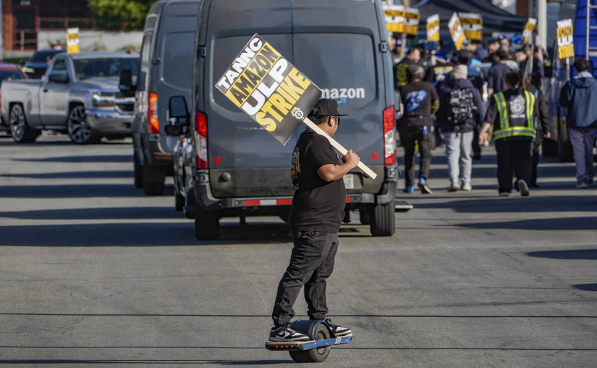 Amazon workers are striking at multiple delivery hubs