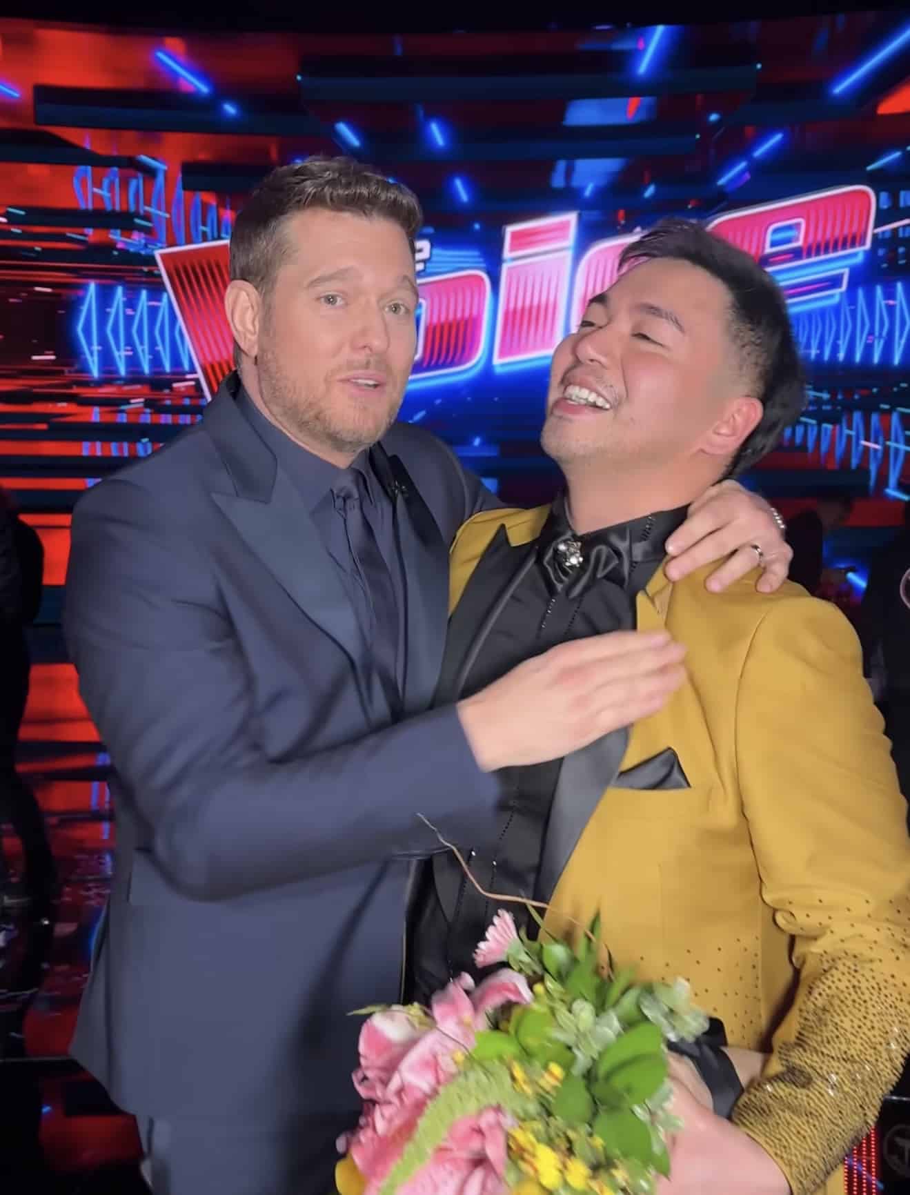 Michael Buble and Sofronio Vasquez