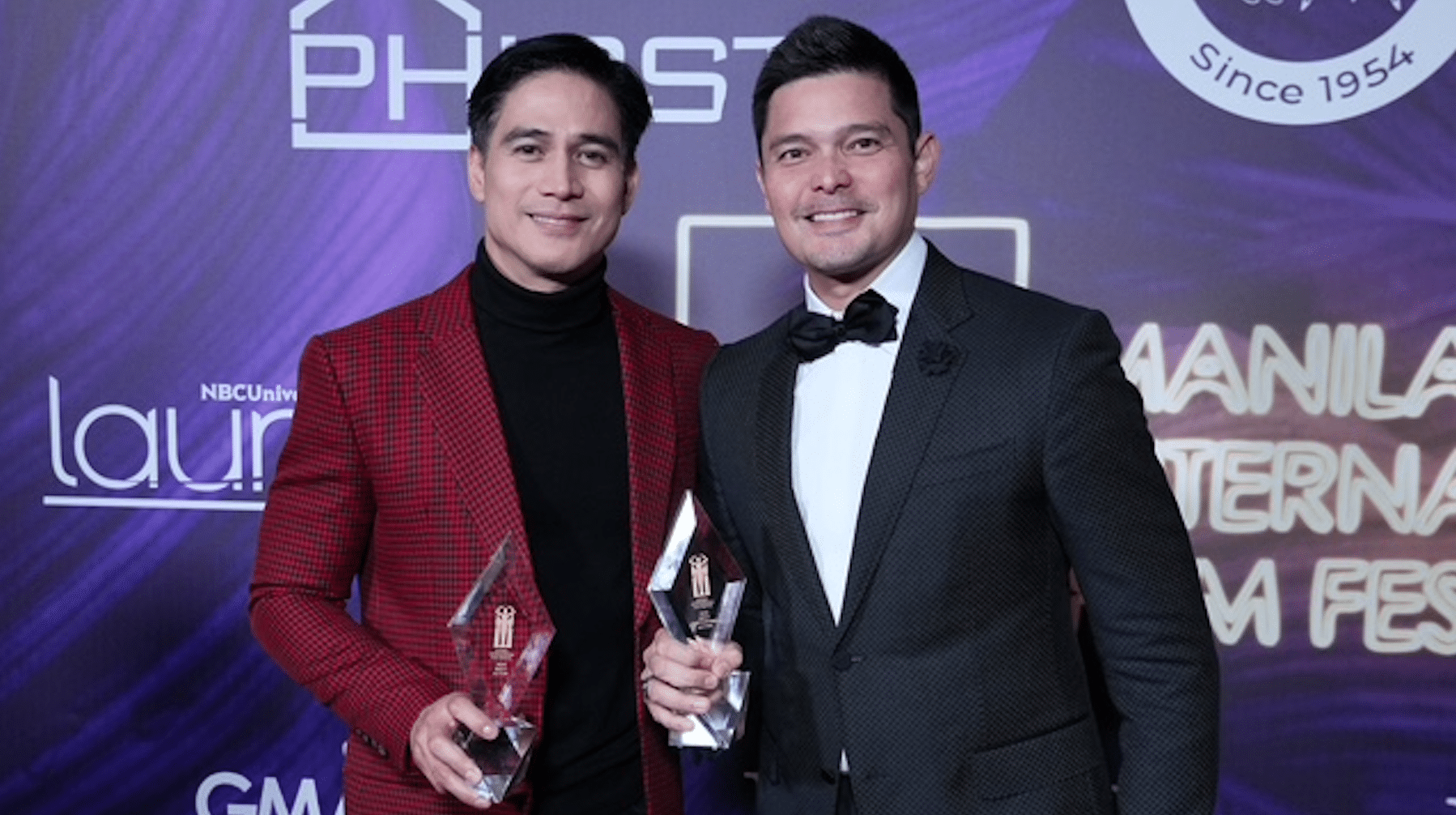 Piolo Pascual and Dingdong Dantes at the manila international film festival (MIFF)