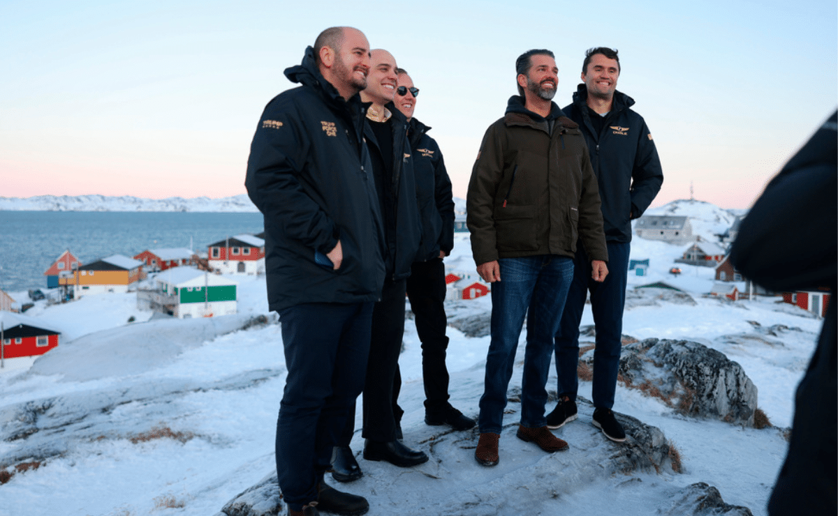 Donald Trump Jr. arrives in Greenland with a message from his dad